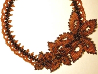 bicer Bead Flower Necklace